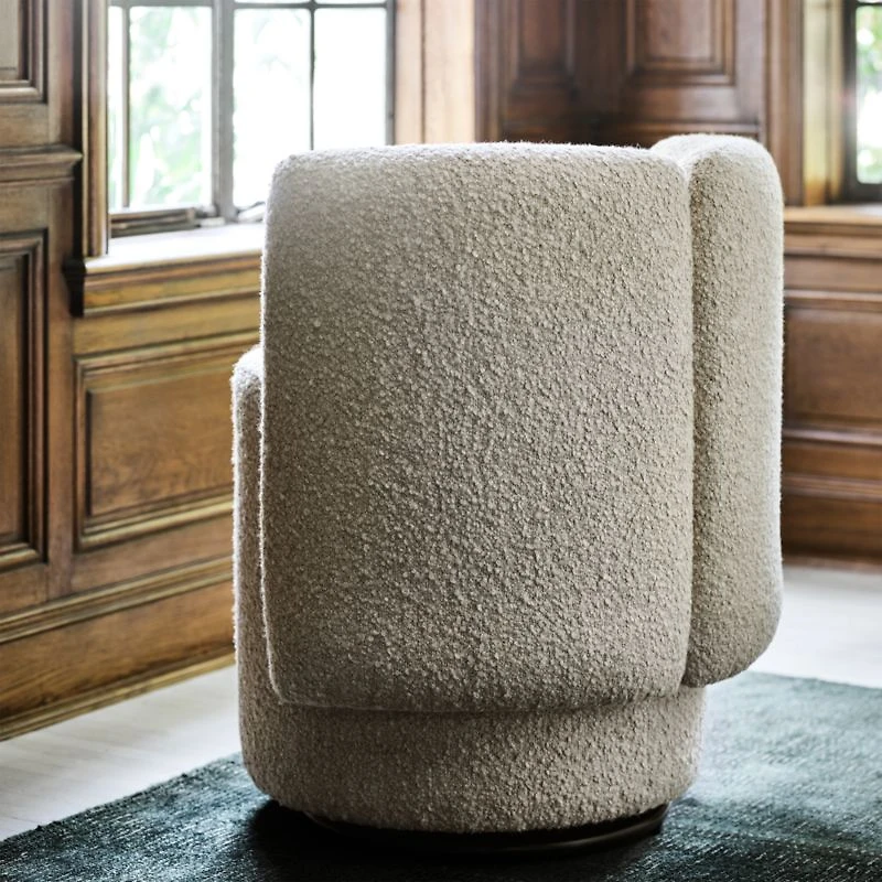 Wills Upholstered Swivel Dining Chair by Brigette Romanek