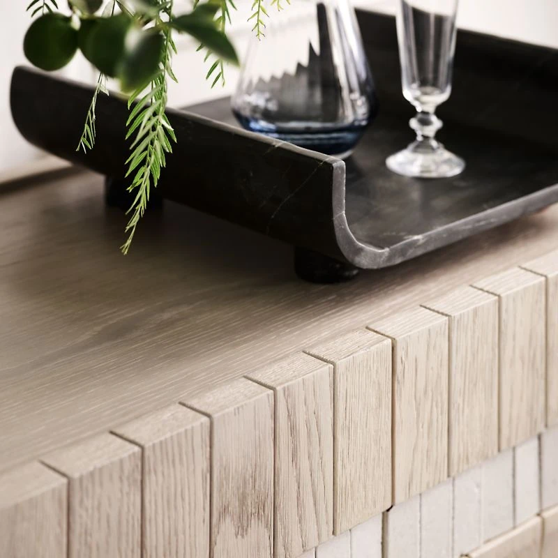 Rox Black Marble Decorative Tray 15" by Brigette Romanek
