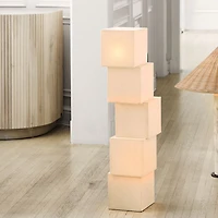 Cubey Linen Table Lamp 33.8" by Brigette Romanek