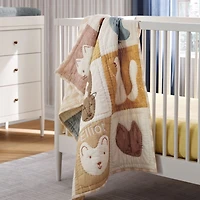 Supersoft Straw Yellow Organic Cotton Gauze Baby Crib Fitted Sheet