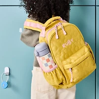 Dreamer Quilted Flower Kids Backpack with Side Pockets