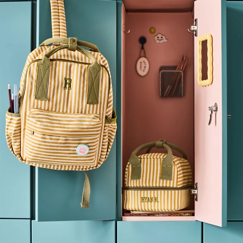 Pathfinder Large Gold Stripe Kids Cotton Backpack