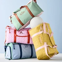 Dreamer Quilted Yellow Flower Kids Duffel Bag