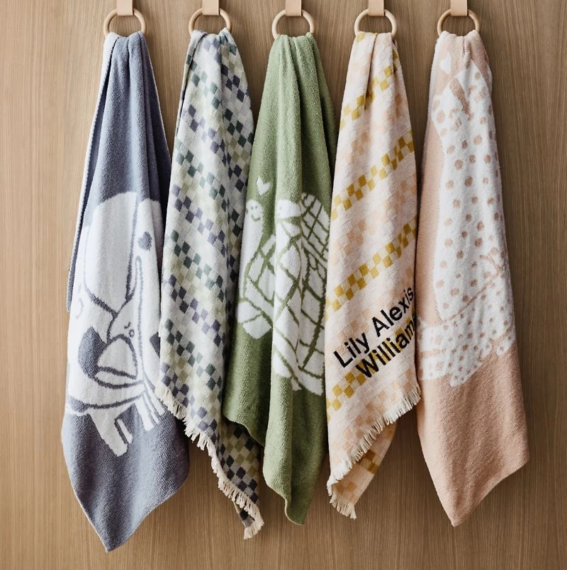 Multi Checker Cool Jacquard Woven Organic Cotton Baby Stroller Blanket
