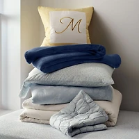 Plush 70x55 Deep Indigo Throw Blanket