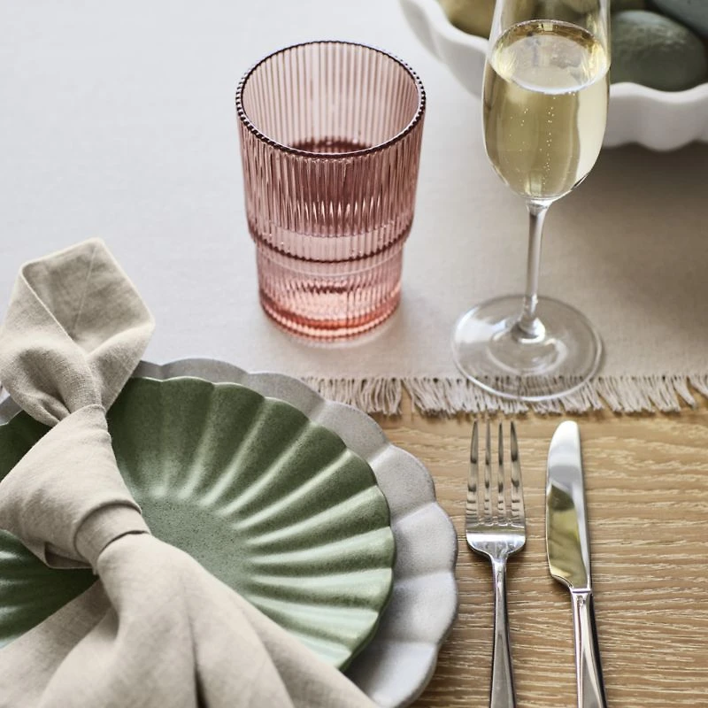 Cielo Scalloped Terracotta Salad Plates Set of 4