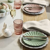 Cielo Scalloped Terracotta Salad Plates Set of 4