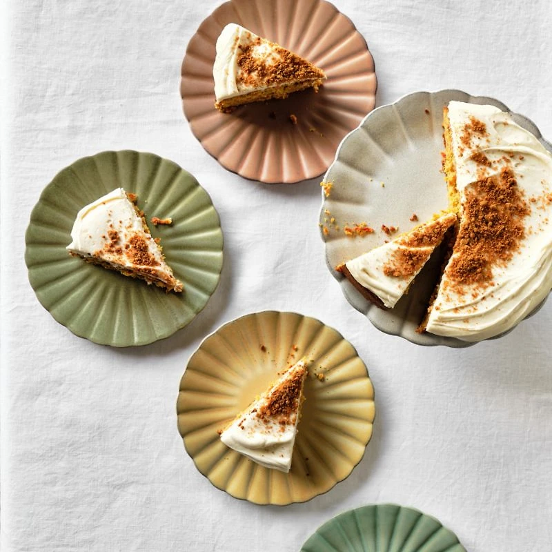 Cielo Scalloped Terracotta Salad Plates Set of 4