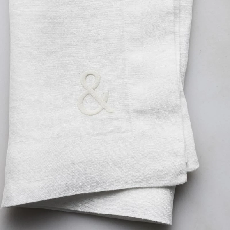 Aspen Crisp White Organic Cotton Napkin