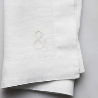 Aspen Crisp White Organic Cotton Napkin