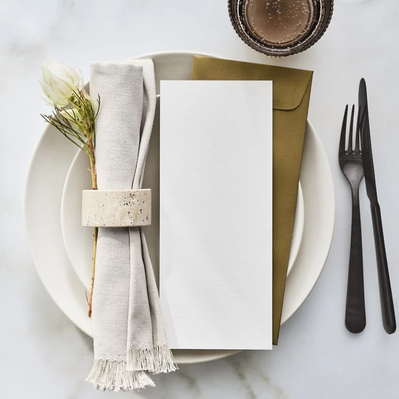 Craft Birch Beige Organic Cotton Fringe Napkin