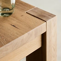 Terra 65" Natural White Oak Solid Wood Dining Table
