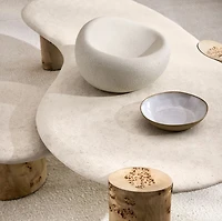 Cirro White Ceramic Centerpiece Bowl 16"