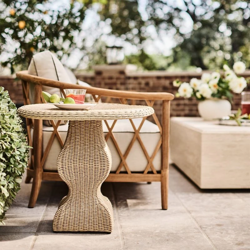 The Hartford 90" Wood Outdoor Sofa by Jake Arnold