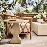 The Hartford 90" Wood Outdoor Sofa by Jake Arnold