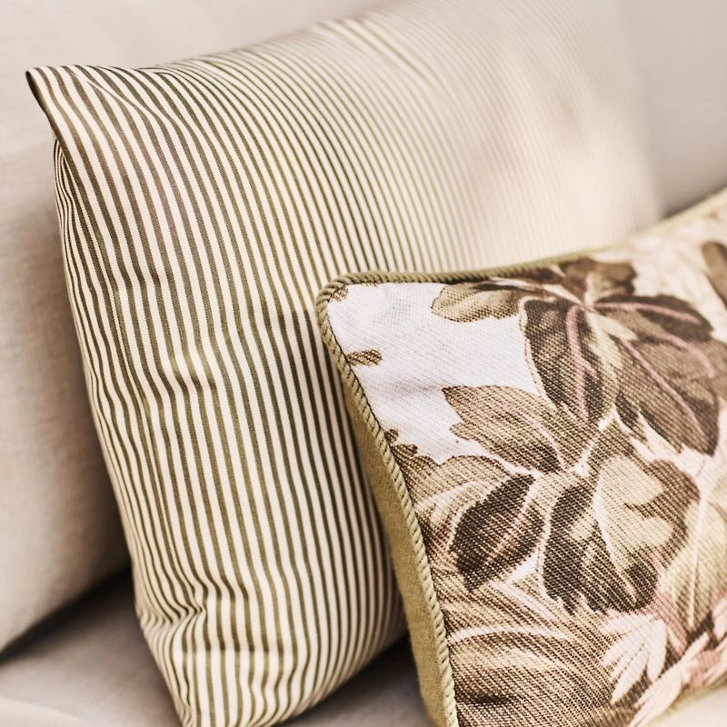 Harman 24"x16" Cream Stripe Outdoor Throw Pillow by Jake Arnold