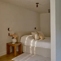 Alba White Alabaster Dual Wall Sconce and Flush Mount Light