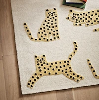Little Leopards Hand-Tufted Wool Kids Area Rug 8'x10'