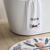 Marrakech Floral Border Cotton Kids Bath Mat