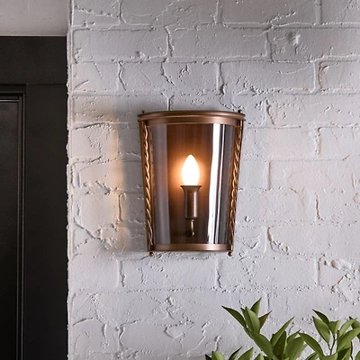 Norbury Metal Indoor/Outdoor Wall Sconce Light by Jake Arnold