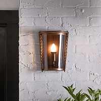Norbury Metal Indoor/Outdoor Wall Sconce Light by Jake Arnold