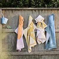 Crab Organic Cotton Hooded Baby Beach Towel
