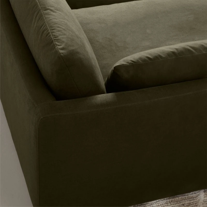 Unwind Modular -Piece Slipcovered Sectional Sofa