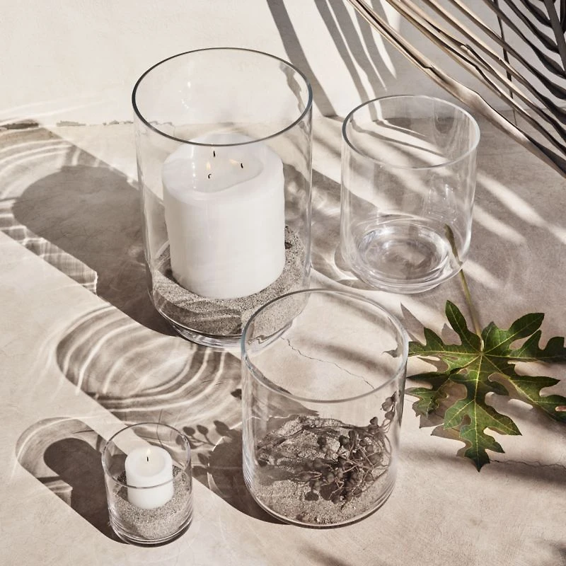 Taylor Glass Hurricane Candle Holder 4.5"