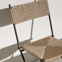 San Onofre Folding Outdoor Wicker Dining Chair