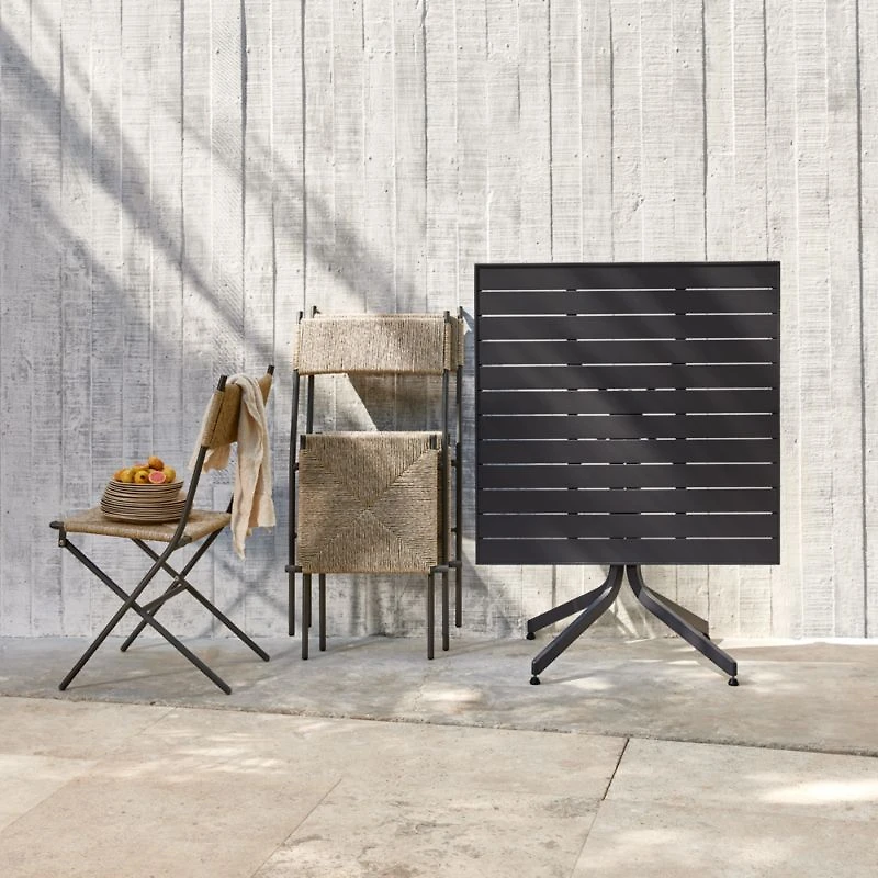 San Onofre Folding Outdoor Wicker Dining Chair
