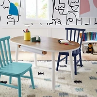 Neutral Scattered Checks Washable Wool Shag Kids Rug 4x6