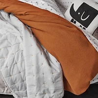 Chambray Grey Kids Twin Quilt