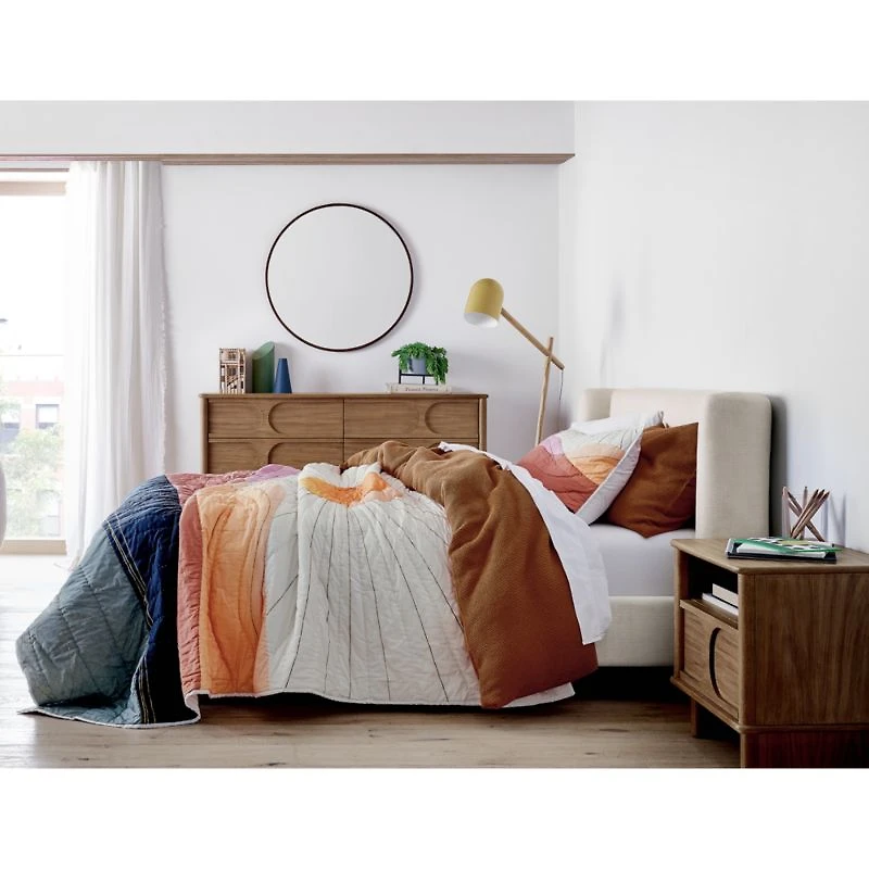 Pismo Natural Full Upholstered Bed