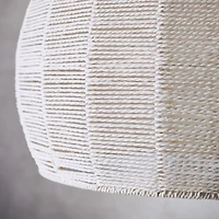 Ivory Woven Rope 19" Kids Flush Mount Ceiling Light