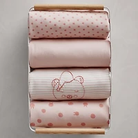 Baby's First Pink Organic Cotton Jersey Baby Crib Fitted Sheet