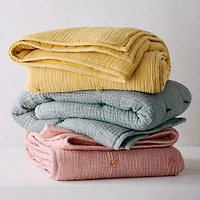 Aire Washable Yellow Baby Crib Hand-Quilted Comforter