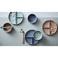 Mushie Green Suction Silicone Bowl