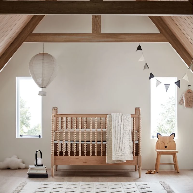 Hi/Low Triangle Pampas Ivory Flatweave Kids Performance Area Rug 5'x8'