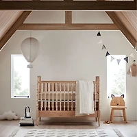 Hi/Low Triangle Pampas Ivory Flatweave Kids Performance Area Rug 5'x8'