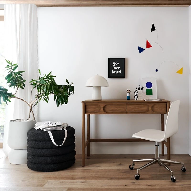 Joy 13" Kids White Table Lamp by Leanne Ford