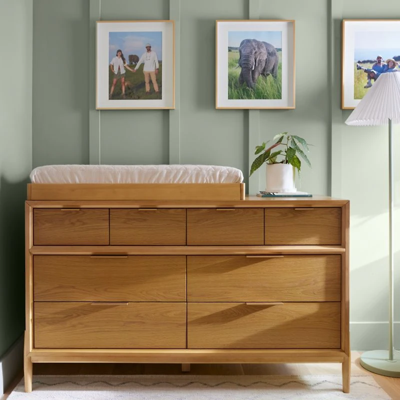 Natural Oak Wood Baby Changing Table Topper