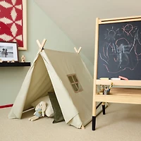 Khaki Green Collapsible Kids Canvas Play Tent