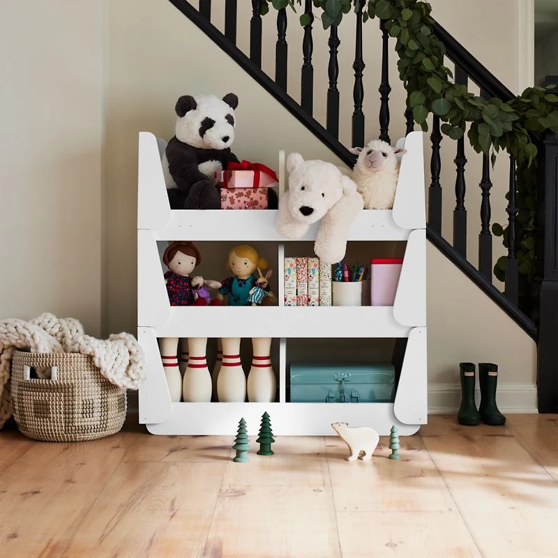 Rue White Stackable Floor Storage Bin
