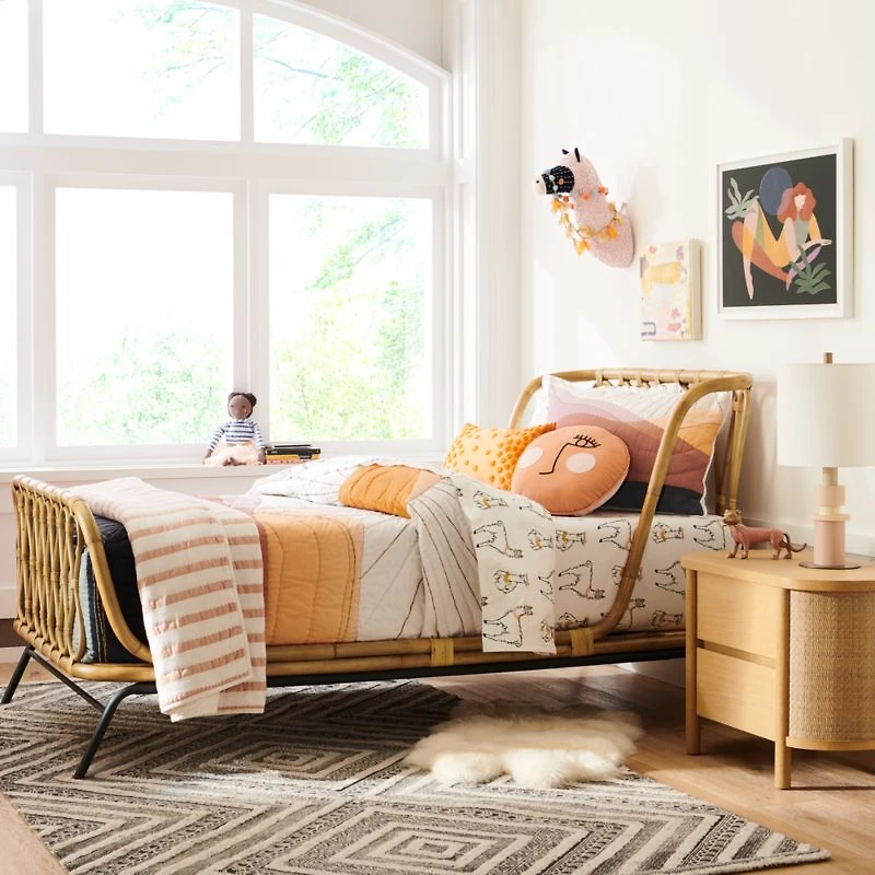 Set of 2 Canyon Natural Wood 2-Drawer Kids Nightstand by Leanne Ford