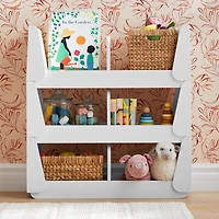 Rue White Stackable Floor Storage Bin