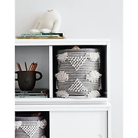Dottie Grey Woven Macrame Kids Small Storage Bin