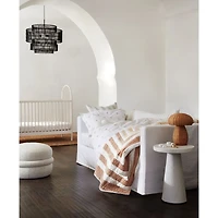 Faded Kids Organic Full/Queen Clay Geometric Quilt by Leanne Ford