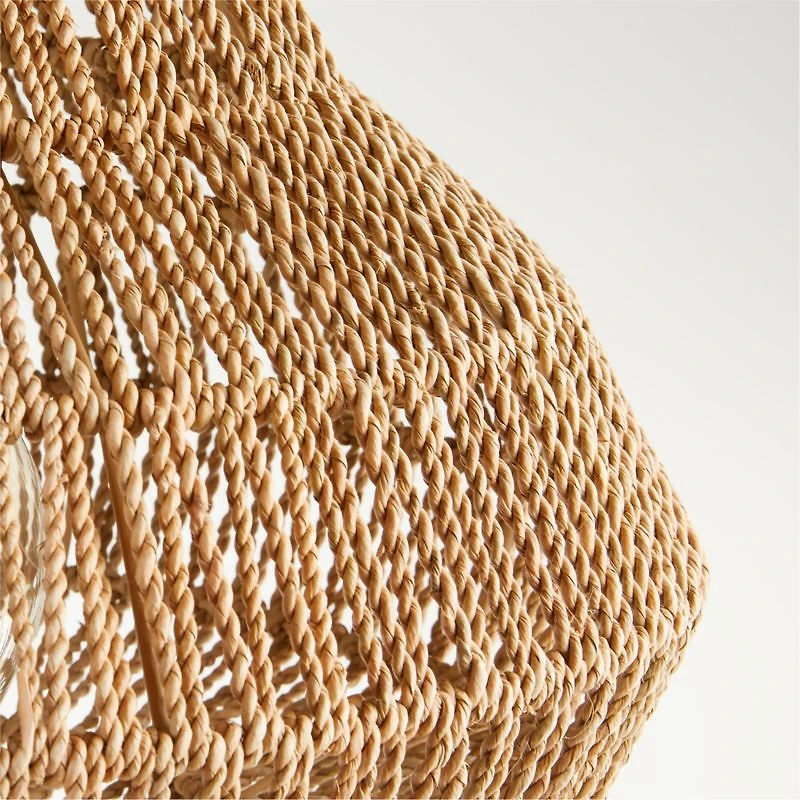 Cabo Small Woven Pendant Light 18"