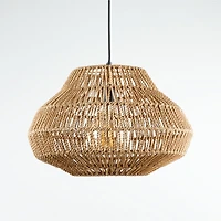 Cabo Small Woven Pendant Light 18"