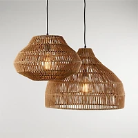 Cabo Small Woven Pendant Light 18"